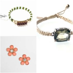 J.Crew Earrings Bracelet Ann Taylor Bracelet SET
